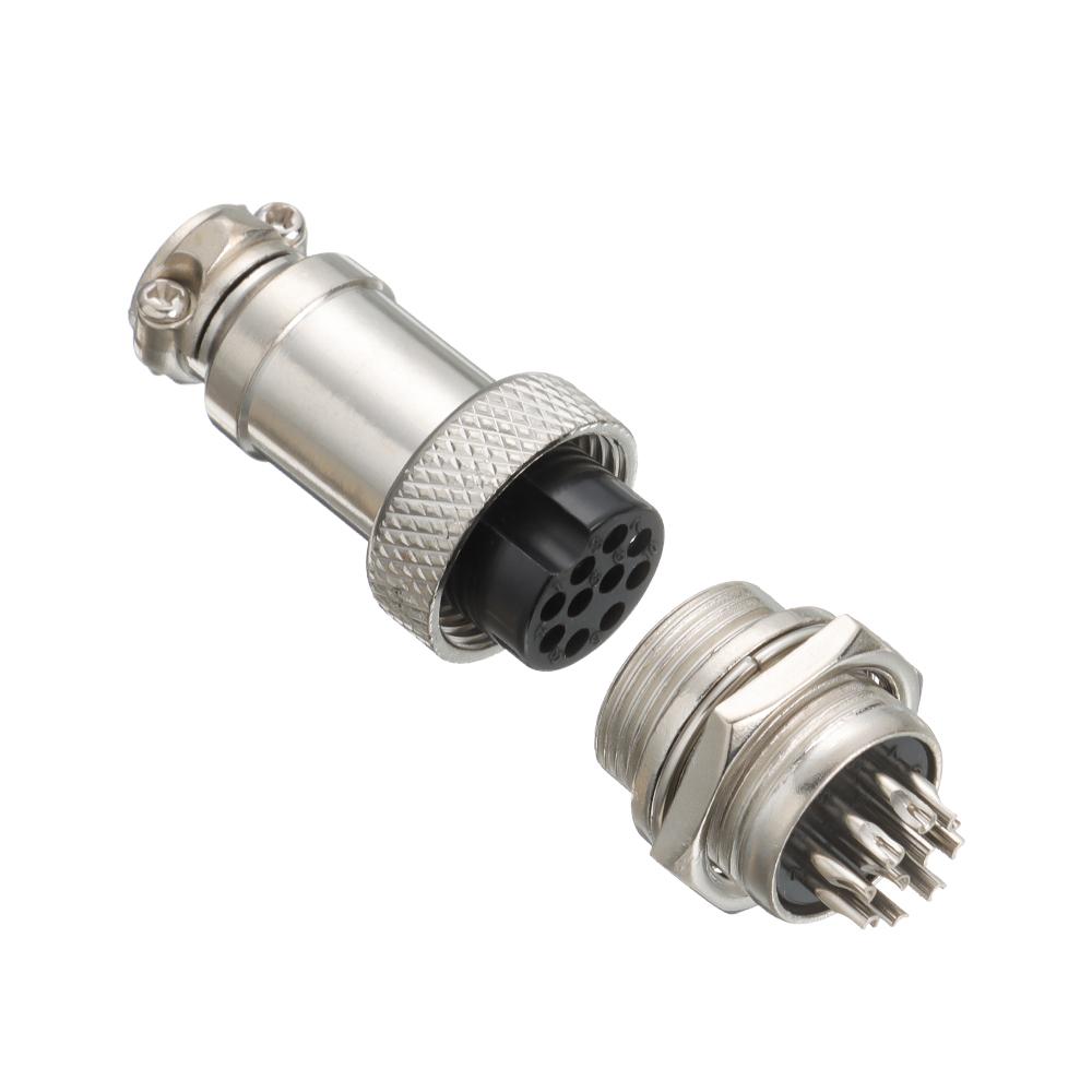 Accessories Mount Panel Aviation Plug M16 Male / Female Cable Connector GX16