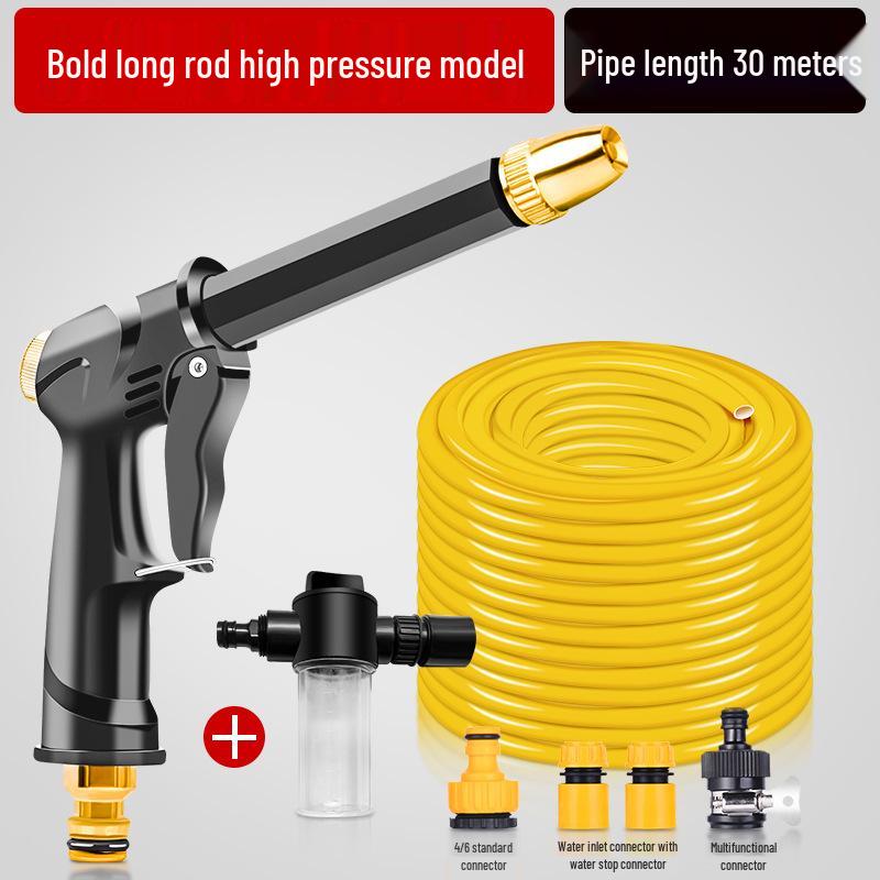 High-Pressure Car Wash Spray Gun: Powerful Nozzle for Tap Water, Ideal for Cars, Floors, and Gardens