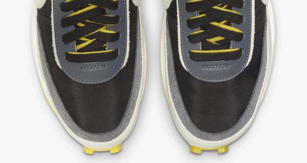 DJ4877-001 UNDERCOVER Sacai Nike LD Waffle Black Sail-Dark Grey-Bright Citron