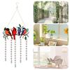 Bird Light Catcher Outdoor Stained Crystal Bird Light Catcher Rainbow Ornament For Bedroom Housewarming Party Patio Tree