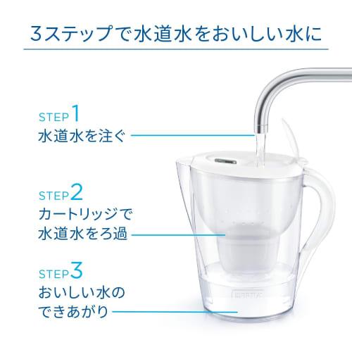 BRITA Water Filter, Jug-Style, PFOS/PFOA Removal Tested, Filtered Water Capacity: 1.75L (Total Capacity: 3.5L) [Official Japanese Product] Includes 3