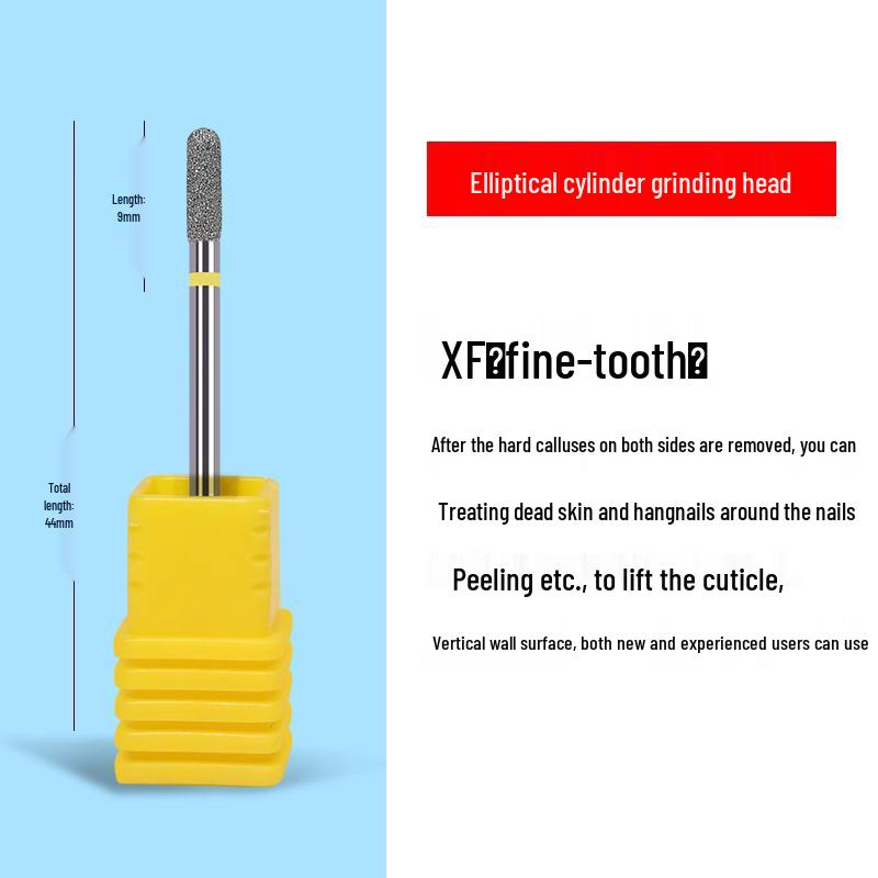 Tungsten Carbide Drill Bit with Ceramic Grinding Head for Cuticle Removal and Russian Manicure Prep