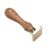 Craft Stamp Head with Wood Handle Set for Seal Card Envelope Unfinished Seal Stamp Round Square Flower Heart Stamp Head