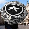 1PC Shield With Star Emblem Printed Umbrella Folding umbrella, automatic umbrella 8-Frame for Travel, camping Fan gifts Christmas Gifts