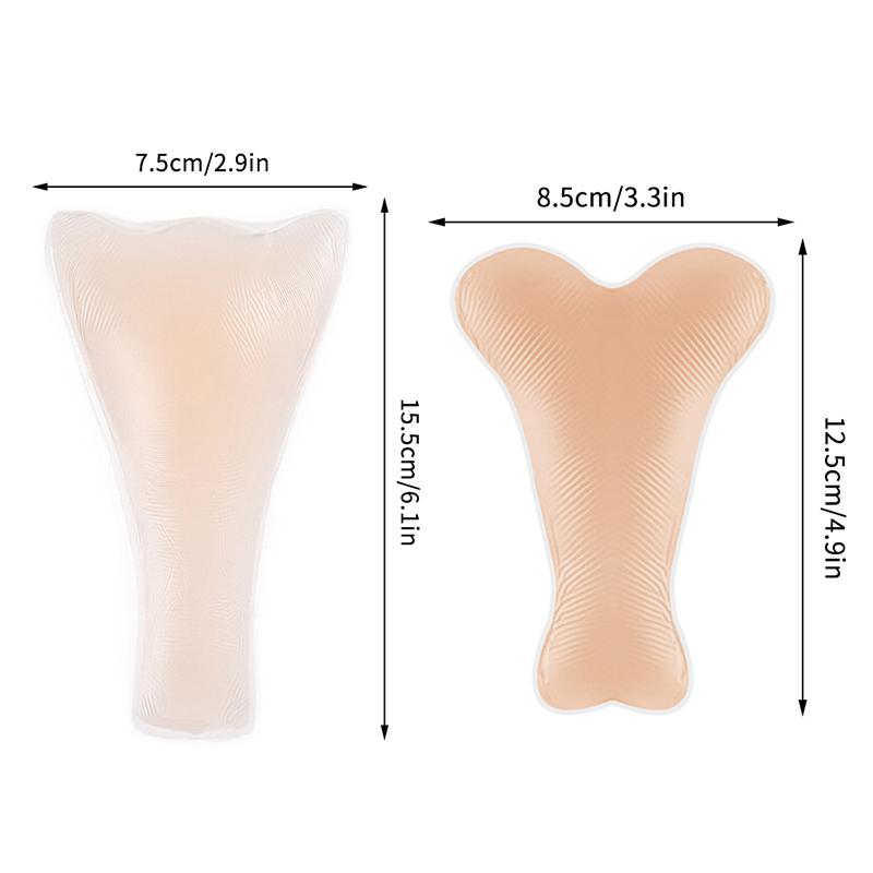 1 Stück Camouflage-Höschen Silikon Wiederverwendbar Für Badeanzug Unterwäsche Kamelzehen Leggings Sichtschutz Haftfähigkeit Unsichtbar Selbstklebend