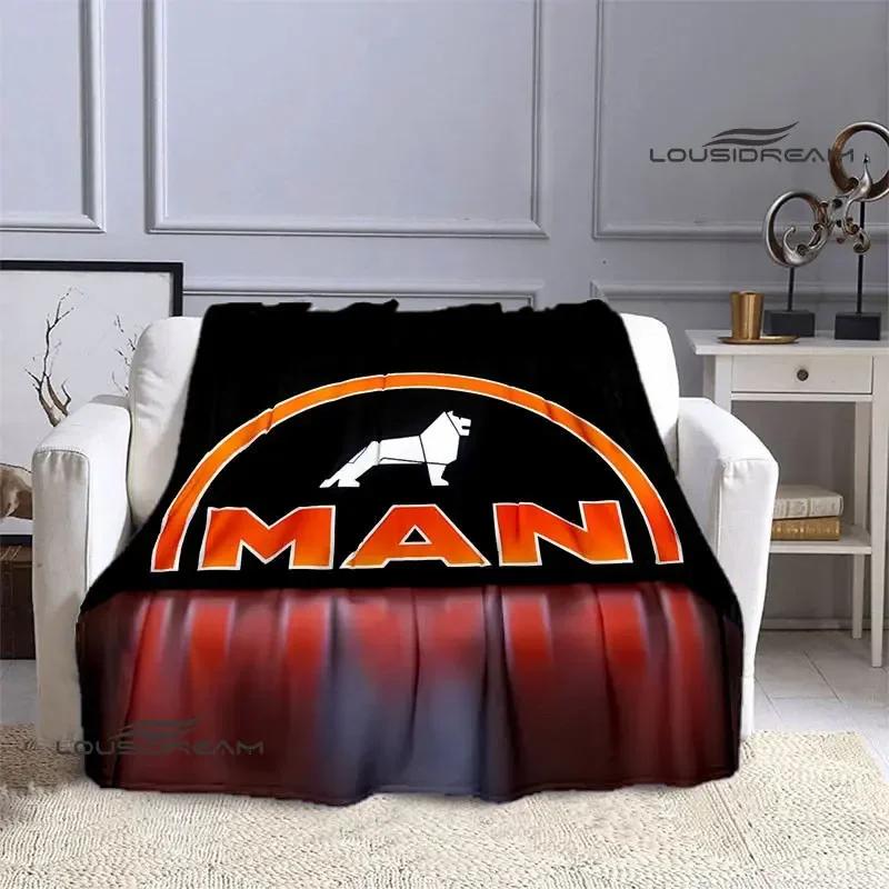 

Ковдра з надрукованим логотипом Man Truck Flannel Soft Comfort Blanket Домашня дорожня ковдра ковдри для ліжок Ковдри для пікніка Подарунок на день народження 180x230cm