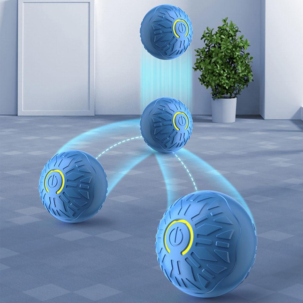 Cat Interactive Ball Toys USB Rechargeable Self Rotating Ball Fast Rolling Ball Anti-Depression Pet Toy for Indoor Cats