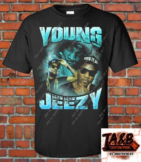 Young Jeezy 90s Style Bootleg Rap The SnowUnisex Trap or Die Atlanta GA Def Jam Rap S