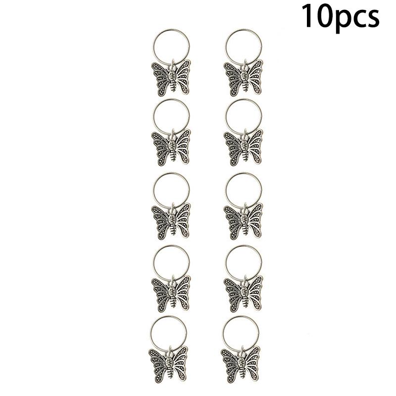 20-50pz Copricapo Treccia Sporca Perline Dreadlock Anelli per Capelli Polsini Regolabili Clip Treccia per Capelli Fermaglio Accessori per Capelli Per Donna Ragazza