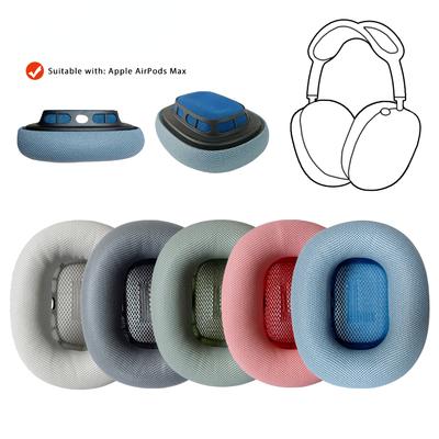 1 paar oorkussens voor Apple AirPods Max, vervangende leren oorkussens, hoofdtelefoon, geheugenschuimhoes, oordopjes
