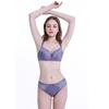 Sexy Gathering Bra Set Lace Fashion Comfortable Bra Skin-friendly Breathable Underwear