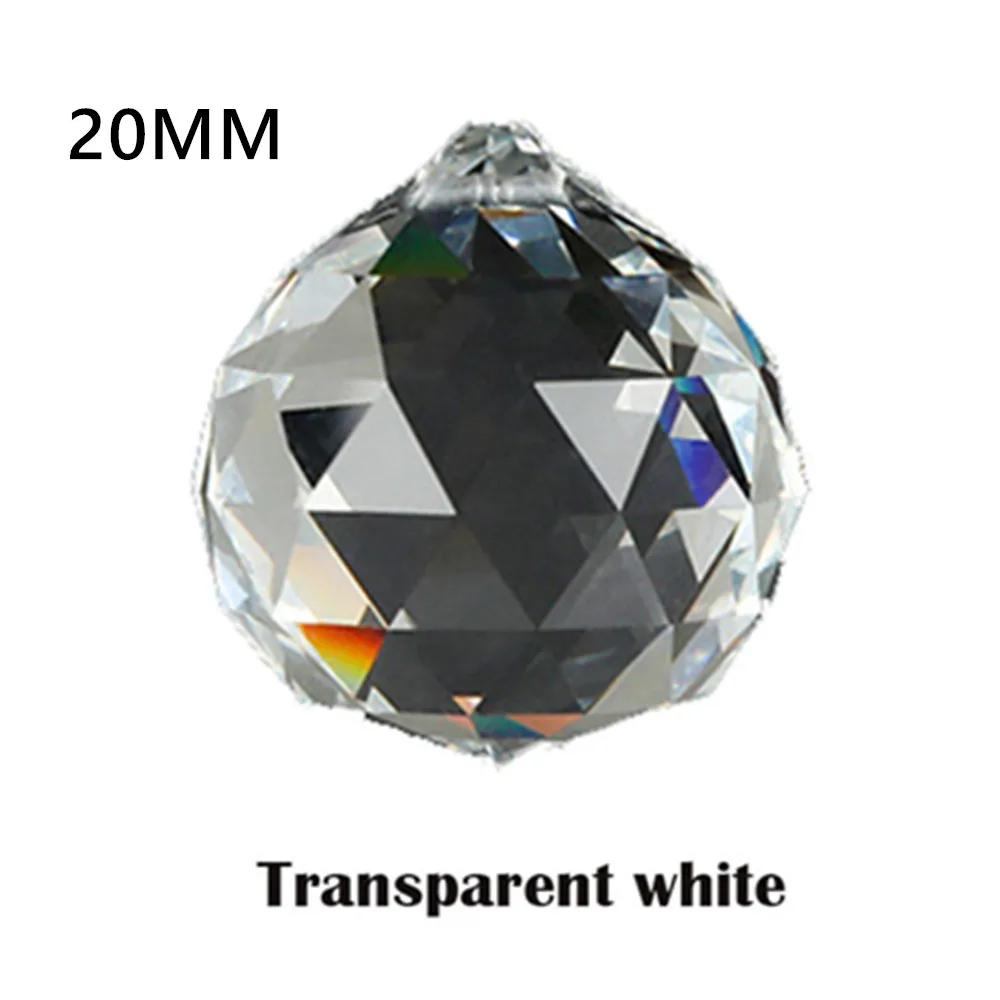 Klarer Kristall Feng Shui Lampe Kugel Prisma Regenbogen Sonnenfänger Hochzeitsdeko Haus Hochzeitsparty Dekoration Schmuckstück 20/30/40/50MM
