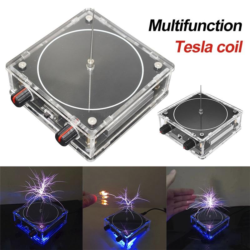 Music for Tesla Coil Speaker Touchable Artificial Spark Wireless Transmission Bluetooth-Compatible Science Teaching Experimental