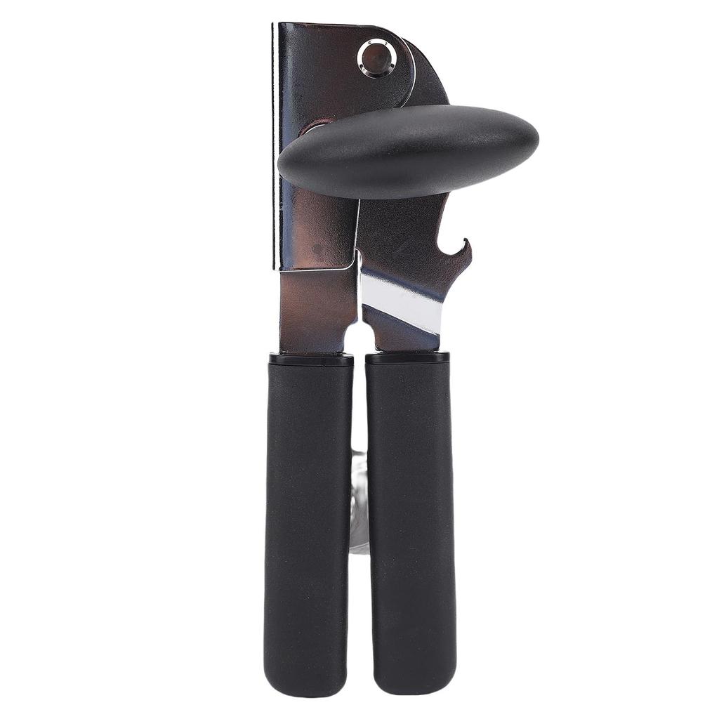 Manual Can Opener TPR Stainless Steel Multifunctional Handled Can Opener Kitchen Essentials Tool for Camping