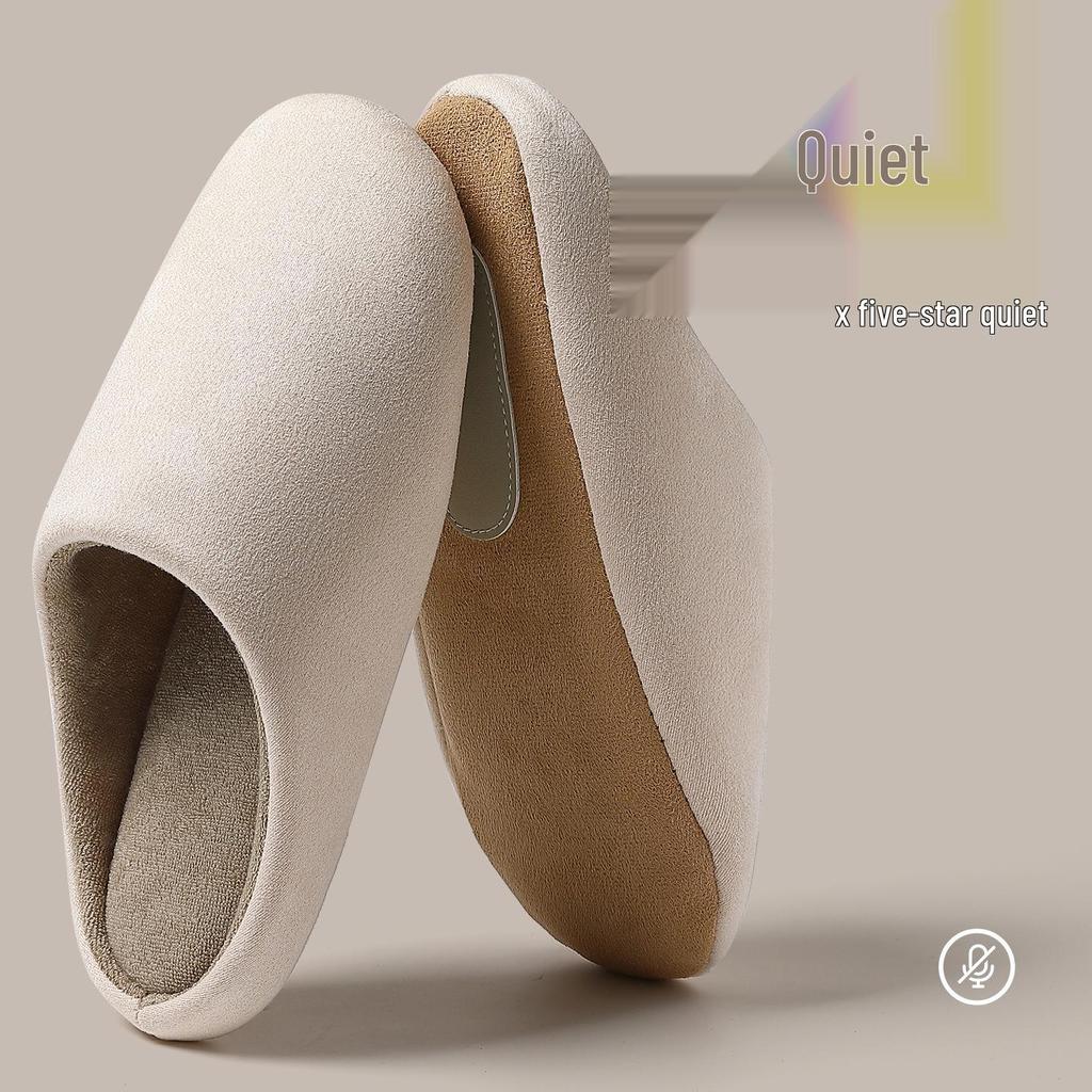 Japanska Bomulls Innetofflor - Dam- & Herrtofflor Halkfria, Tåslutna för Höst & Vinter