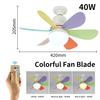 LED Ceiling Fan Light E27 With Remote Control Dimming Ceiling Fans For Room Study Living Room Household Use 85-265V Lamps
