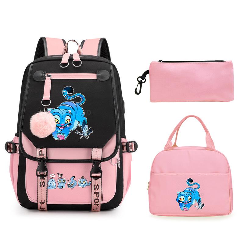 Animation Cartoon Peripheral Printing Children'S Backpack Male And Female Versatile Large-Capacity Student Schoolbag