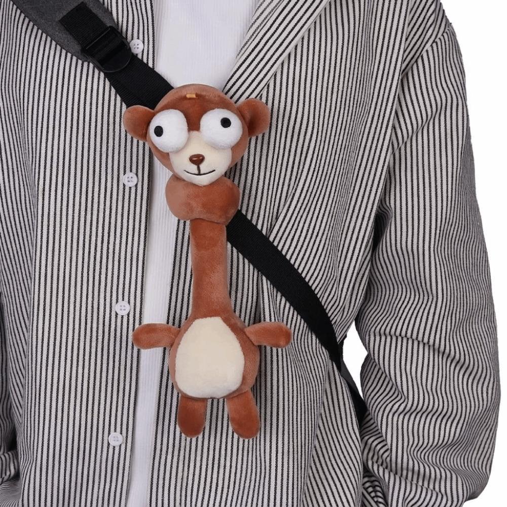 White Color Long Neck Animal Plush Pendant Cute Style Cartoon Plush Pendant Backpack Accessory