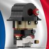 Building Blocks MOC-78535 Napoleon Assembly Toy with Square-Headed Minifigures and Small Pieces for Boys