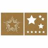 8 X 8 Inch Paper Stencil - Stars