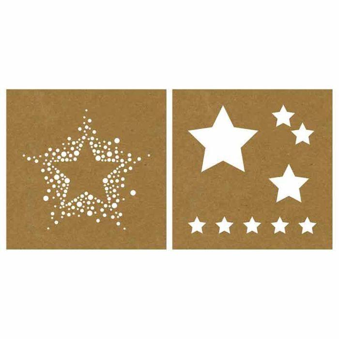 8 X 8 Inch Paper Stencil - Stars