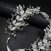 Beaded Bridal Headband Zinc Zinc Alloy Leaf Bridal Tiara Hair Vine Premium Women Hair Jewelry  Bridesmaids
