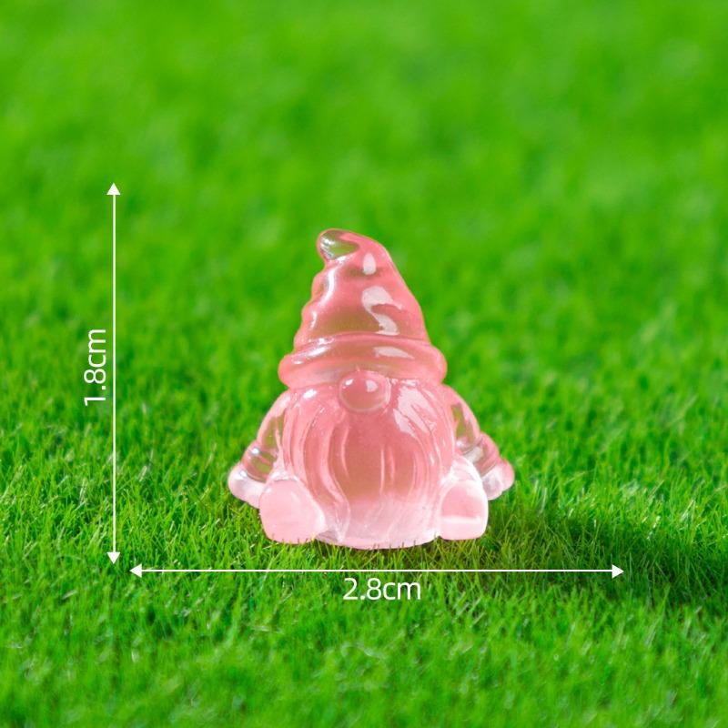 Glow-in-the-dark Dwarf Plush Toy Cute Particle Decorative Accessories Mini Christmas Micro-landscape Ornaments