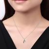 4 Pcs Best Friend Forever Splicing Necklaces Children's Cartoon Necklace Rhinestones Broken Heart Pendant Necklaces