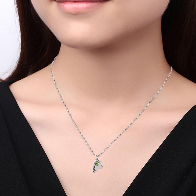 4 Pcs Best Friend Forever Splicing Necklaces Children's Cartoon Necklace Rhinestones Broken Heart Pendant Necklaces