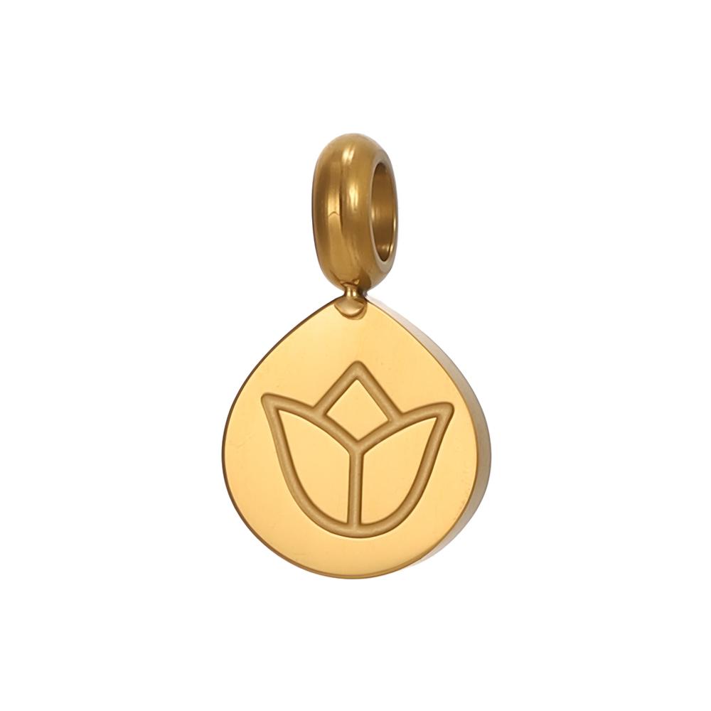 CARLIDANA Fruit Gold Plated Pineapple Avocado Strawberry Grape Pendant Stainless Steel Charms Accessories DIY Jewelry for Women