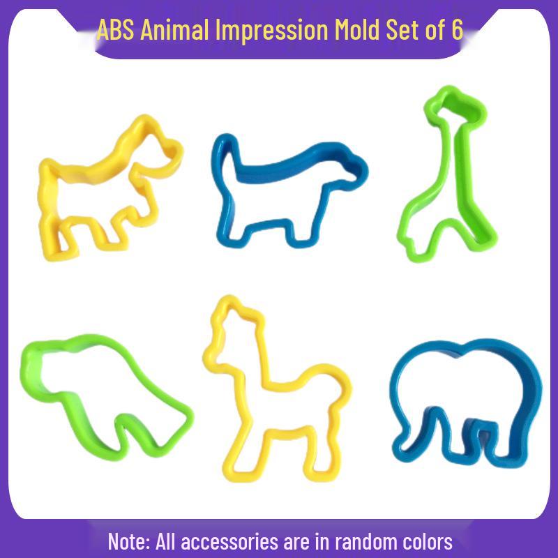 Handmade Colored Playdough Set for Kids with Molds and DIY Tools