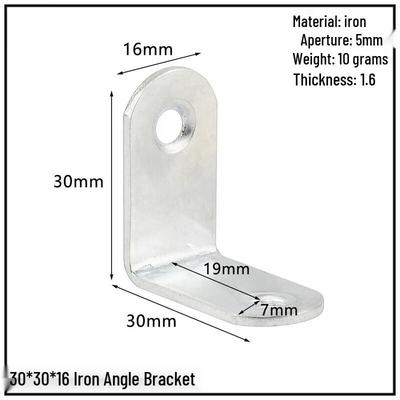 Thickened 90-Degree Stainless Steel Angle Brackets Set