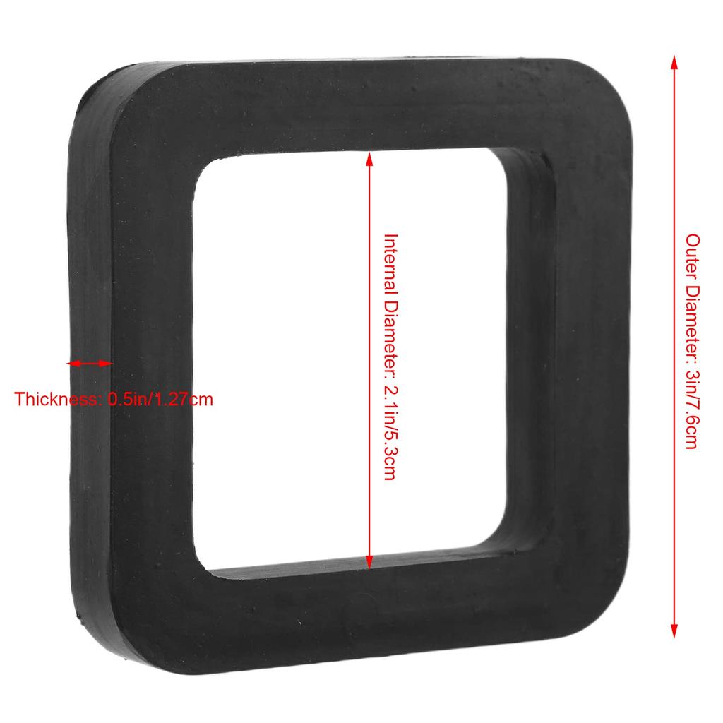 5PCS Tow Hitch Receiver Silencer Pad Trailer Cushion Auto Accessory 2" / 2.0in Universal Noise Elimination Cushion Provision
