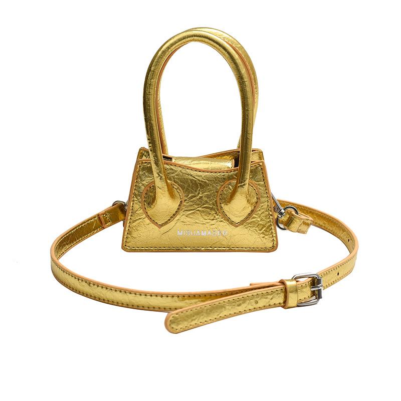 Mini Small Bag 2025 Spring/Summer New Korean Version Fashionable, Simple and Versatile Women's Hand-worn Crossbody Small Square Bag PU