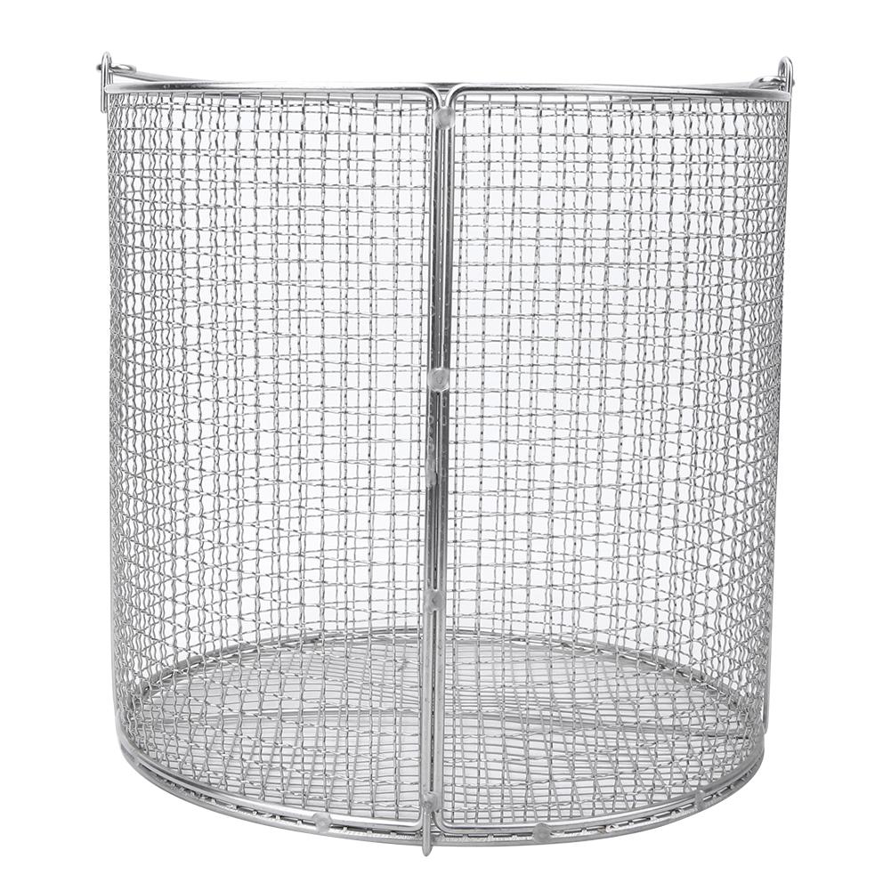 Stainless Steel Instrument Sterilization Basket Case Lab Supplies with HandleRound 150x150x150mm