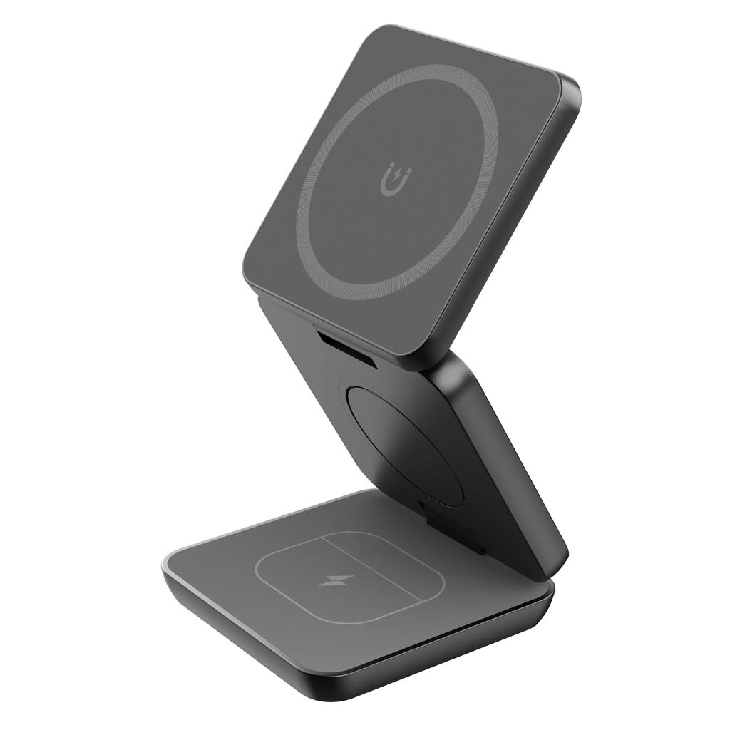 3 in 1 Foldable Magnetic Wireless Charger Stand Macsafe for iPhone 15 14 13 12 Apple Watch 8 7 6 Airpods Fast Charging Station