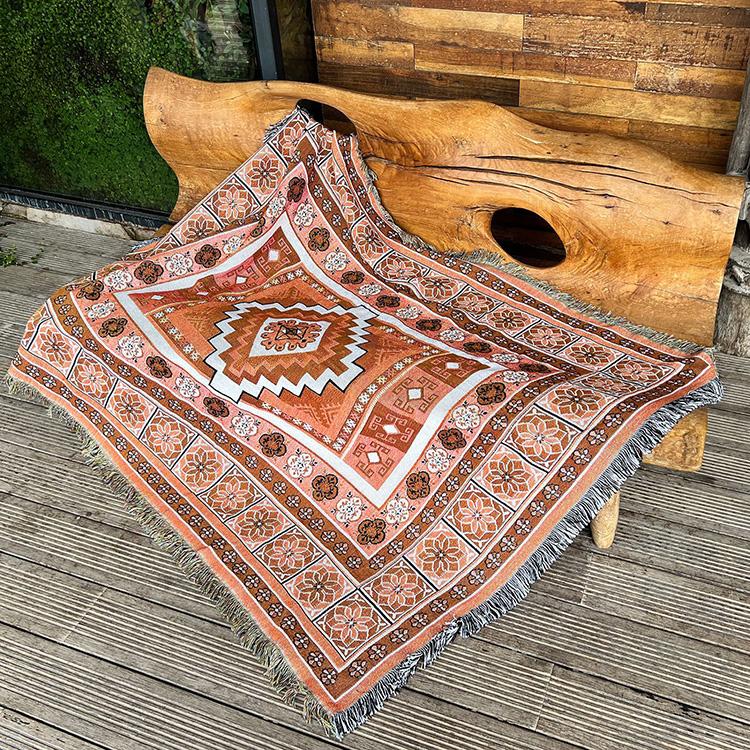 Boho Throw Blanket Hippie Living Room Decor Wall Tapestry Outdoor Picnic Camping Rug Mattress Beach Towel