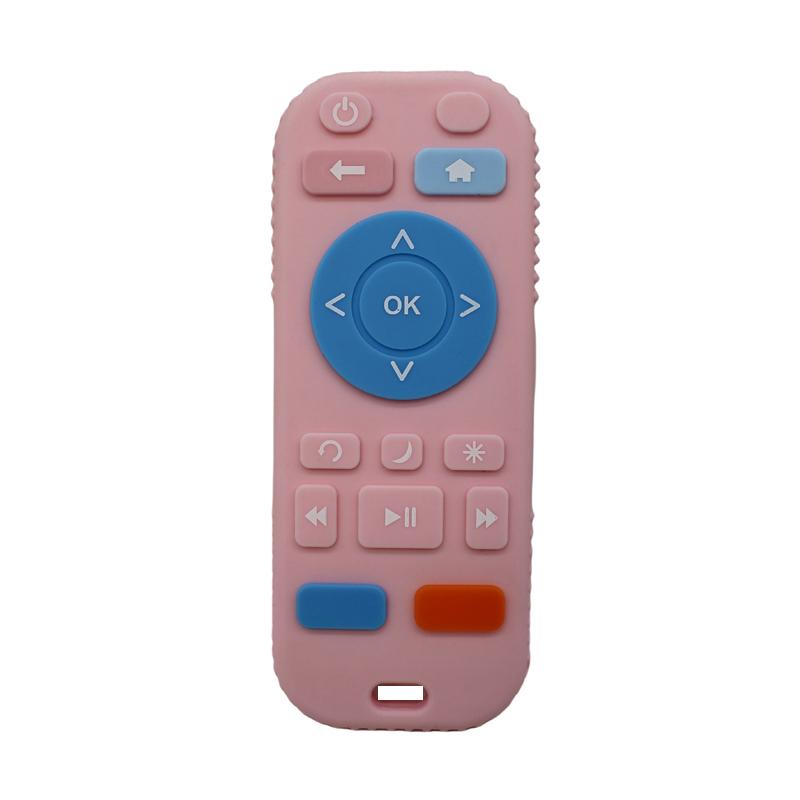 Infant remote control teether baby anti-eating hand teething stick cartoon soothing toys cognitive plaything
