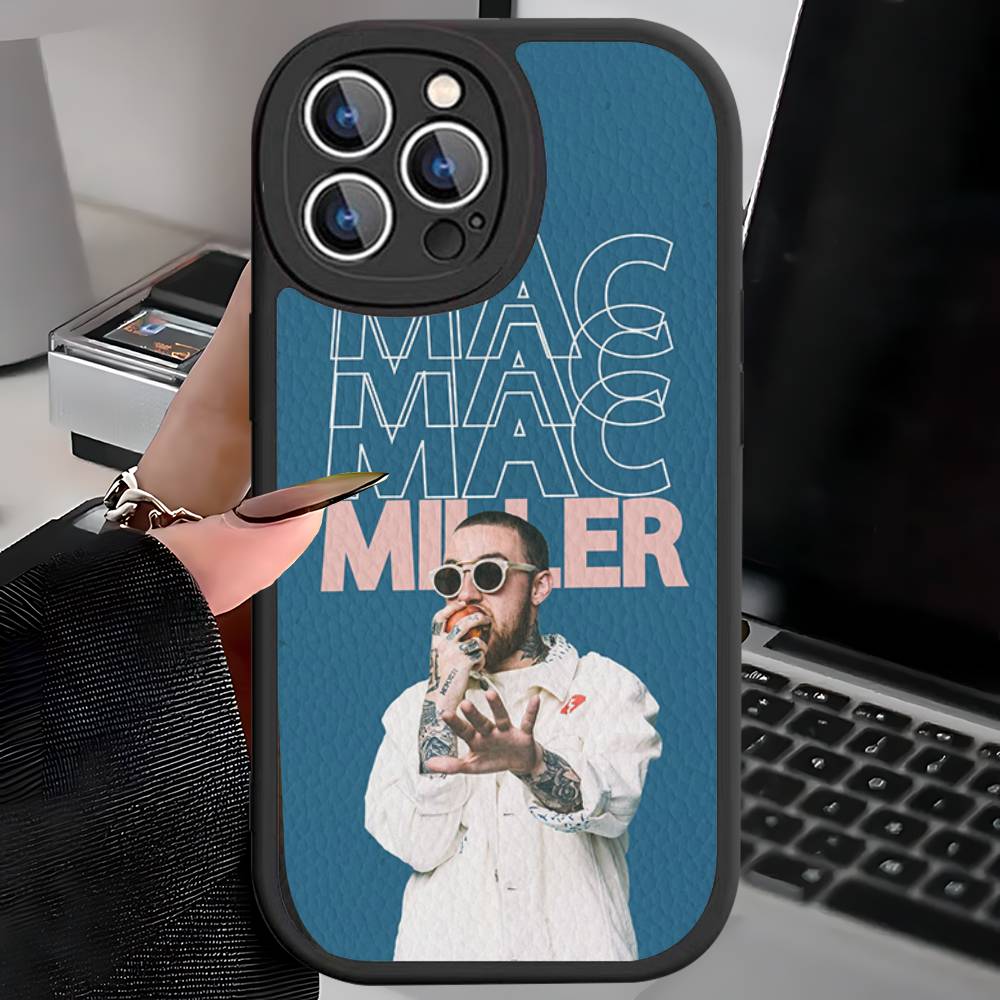 Cool M-mac Miller Phone Case For IPhone 16 15 14 11 12 13 Pro Max Plus Back Leather Shell