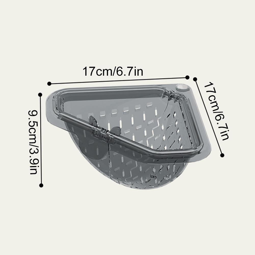 Magnetic Sink Drain Triangle Basket Hanging Vegetable Fruit Drainage Strainer Kitchen Filter Accessories Food Waste Collector6