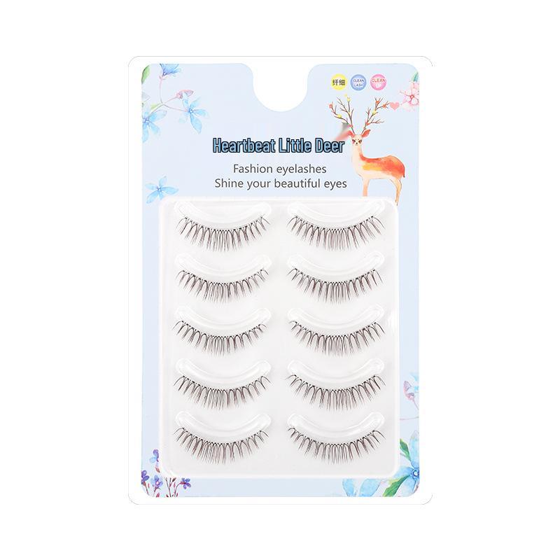 

Caramel Color Natural Dense Eyelashes with Transparent Stem - Soft and Lightweight for Daily Makeup Caramel