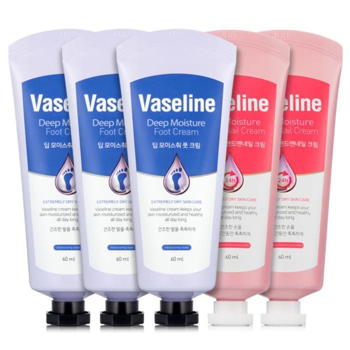 Vaseline Hand Cream Foot Cream High Moisture Mini Gift Set (Foot Cream x 3 + Hand Cream x 2) (30322913)