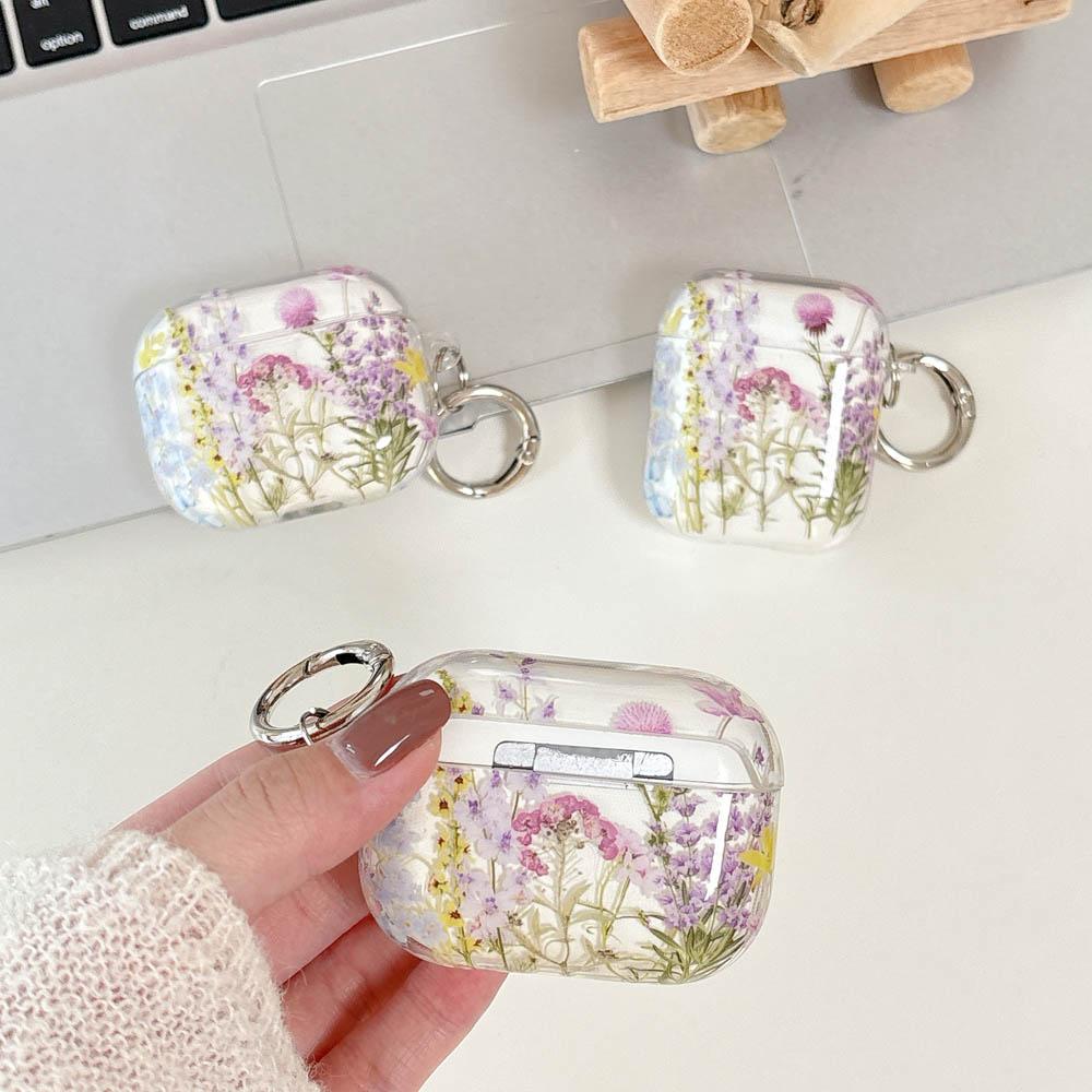 Retro Oil Painting Flower With Fall Protection Gloss Soft Earphone Cover Case For Airpods Pro 3 Airpods 1 2 3 4 Pro 2