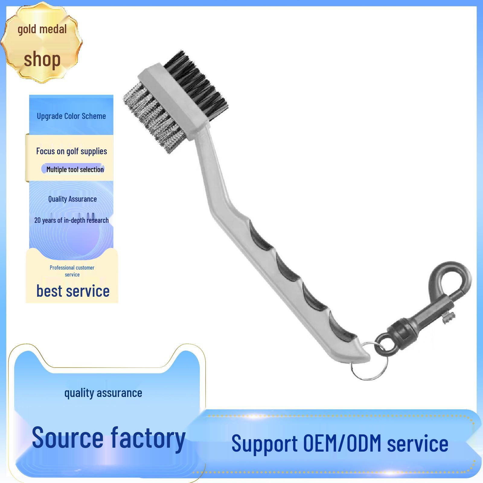 Golf Multi-Functional Double-Sided Cleaning Brush BH006 серый