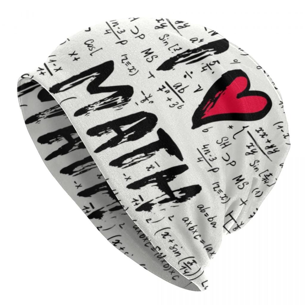 Custom Pure Math Nerd Bonnet Hats Hip Hop Knit Hat For Women Unisex Winter Warm Physics Science Skullies Beanies Caps
