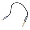 3.5mm Mono Male to 6.35mm Mono Male Sound Cable 11.8 Inch 6.35mm to 3.5mm Headphone Adapter Cord for Speaker Amplifier