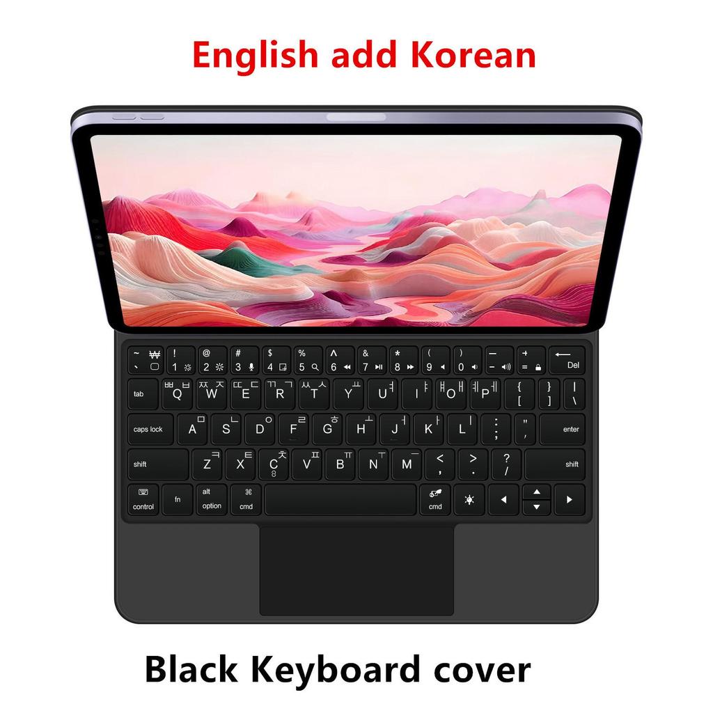 Magnetic Bluetooth Keyboard Case for iPad 10/11 Magic Keyboard 10.9 inch - Supports Russian, Japanese, Korean, and German