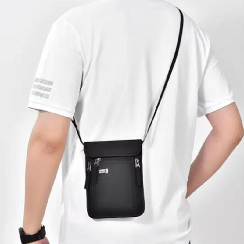 Multifunctional Passport Holder Neck Pouch for Women Men Lightweight Travel ID Card Holder Document Pouch Slim Crossbody Purse