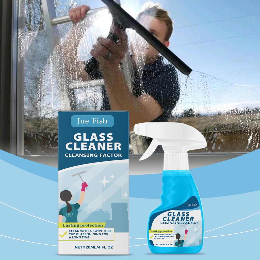 Glass Door Cleaner Spray Shower Door Descaling Bathtub Scale Cleaner Basin Water Stains Remover Bathroom Window Cleaning Liquid