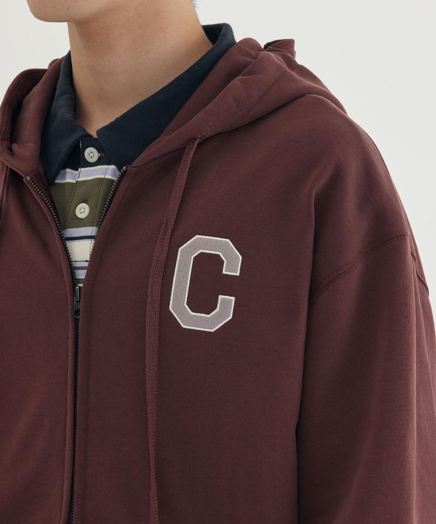 Covernat C Logo Zip-Up Hoodie Black
